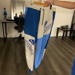 Nike Blue and white tech pants